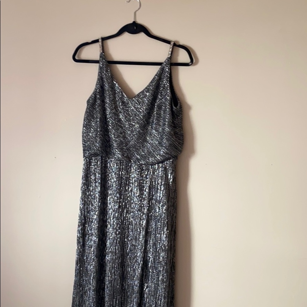 Silver formal gown
